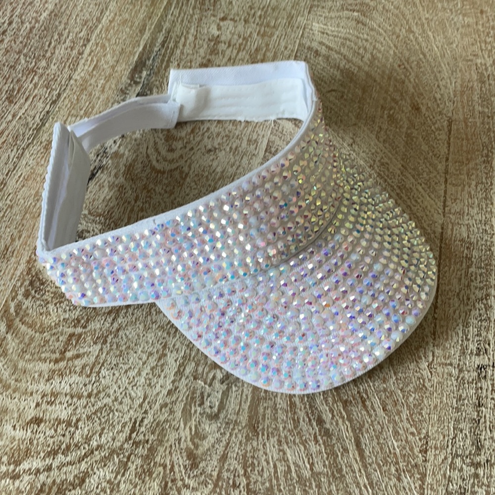Crystal Rhinestone Visor - Picture 2 of 4